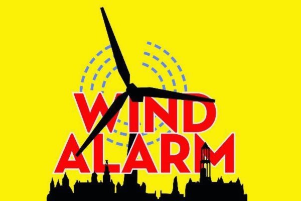 W Amsterdamie portowy protest przeciwko planom postawienia turbin wiatrowych