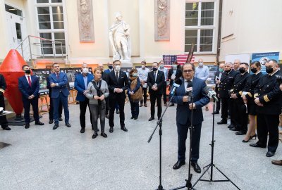 Fot.: Marek Gróbarczyk / Twitter Wystawa zabytków z toru wodnego Szczecin-Świnoujście