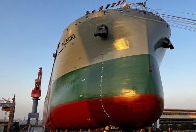 Statek wielozadaniowy Pilecki dla Chipolbroku zwodowany w chińskiej stoc...