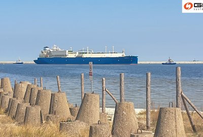 Fot.: Gaz-System / Twitter Gaz-System: w czwartek do terminalu LNG w Świnoujściu zawinął statek ze 162 dostawą pal...