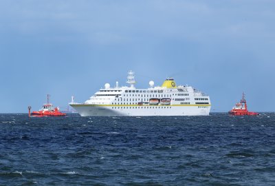 Hamburg (Fot.: Sławomir Lewandowski / PortalMorski.pl) Akcja ratunkowa na pokładzie statku pasażerskiego Hamburg