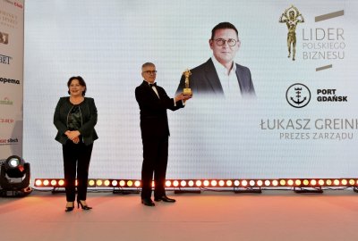 Fot.: Port Gdańsk SA Port Gdańsk nagrodzony Złotą Statuetką Lidera Polskiego Biznesu 2020