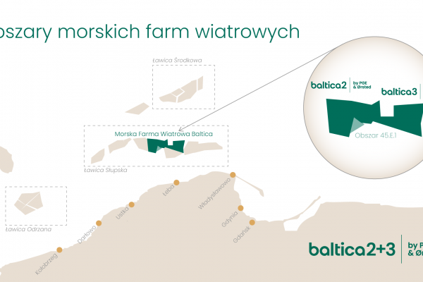 PGE i Ørsted wnioskują o obszar sąsiadujący z MFW Baltica, która będzie jedną z najwięk...