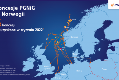 Kolejne cztery koncesje dla PGNiG w Norwegii