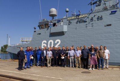 ORP Albatros (Fot.: Maciej Bielesz / PortalMorski.pl) Stocznia Remontowa Shipbuilding SA przekazała drugi z serii niszczyciel min ORP Albatro...