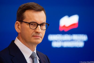 Premier Mateusz Morawiecki (Fot.: Krystian Maj / KPRM) Premier: zrobimy wszystko, aby sprawa zanieczyszczenia Odry została wyjaśniona, a winni...