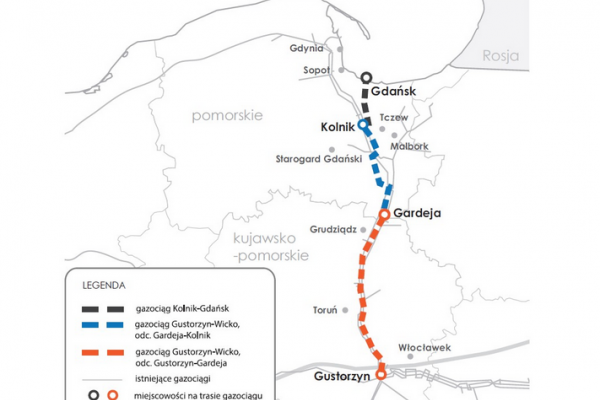 Gazociągi lądowe FSRU z kompletem decyzji środowiskowych