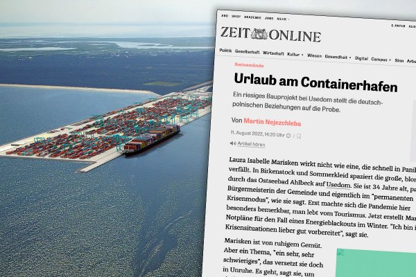 ''Die Zeit'': Mieszkańcy Uznamu z Niemiec nie chcą budowy terminalu kontenerowego w Świ...