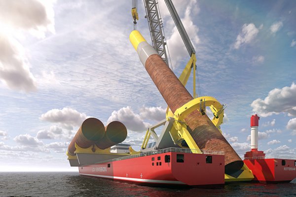 Ulstein prezentuje projekt statku, który może usprawnić instalację monopali