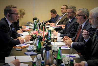 Rozmowy Ministrów o współpracy transportowej w Europie (Fot.: MI) Rozmowy Ministrów o współpracy transportowej w Europie