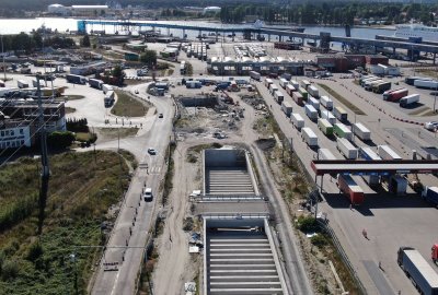 Fot.: tunel-swinoujscie.pl Zakończyły się prace przy wyjściach ewakuacyjnych tunelu pod Świną
