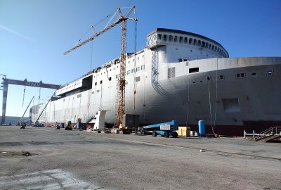 Postępy budowy promu dla Polferries