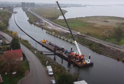 Rzeka Elbląg (Fot.: mat. pras. Urzędu Morskiego w Gdyni) Budowa drogi wodnej łączącej Zalew Wiślany z Zatoką Gdańską. Co słychać na budowie?...