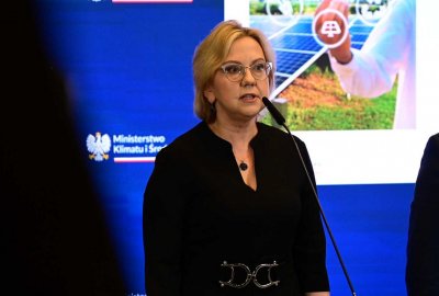 Anna Moskwa: w 2040 r. w Polsce ok. 73 proc. energii elektrycznej będzie pochodzić z OZ...