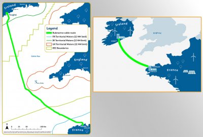 Francję i Irlandię połączy podmorski kabel energetyczny ''Celtycki Inter...