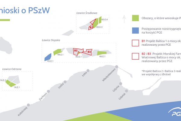 Pozwolenie dla spółki PGE Baltica na zagospodarowanie obszaru morskiego pod offshore