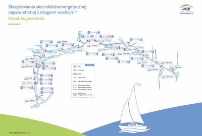 PGE Dystrybucja udostępniła mapy dla mazurskich żeglarzy