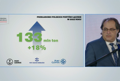Gróbarczyk: przeładunki w polskich portach w 2022 r. wzrosły o 18 proc.,...