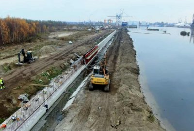 Fot.: materiały prasowe NDI Wykonano ponad 54 proc. prac przy rozbudowie portu w Szczecinie