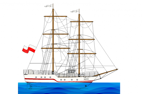 Nowy projekt ekologicznego żaglowca do szkolenia młodzieży z biura Choren Design & Cons...