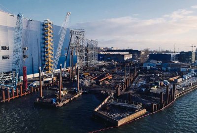 Prace kafarowe na budowie wnęki dokowej w Porcie Gdynia zaawansowane w 85 proc.
