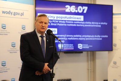 Prezes Państwowego Gospodarstwa Wodnego Wody Polskie Krzysztof Woś (Fot.: MI) MI: sytuacja na Odrze pod lupą Wód Polskich