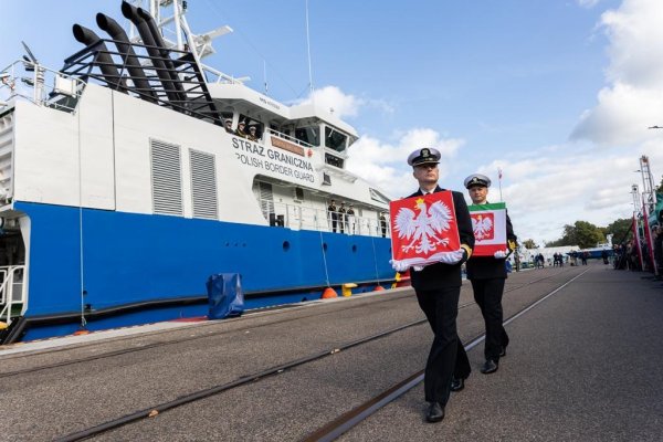 Chrzest nowego patrolowca Straży Granicznej