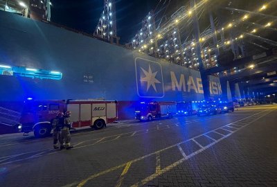 Gdańsk: Strażacy uszczelnili wyciek gazu z kontenera znajdującego się na statku