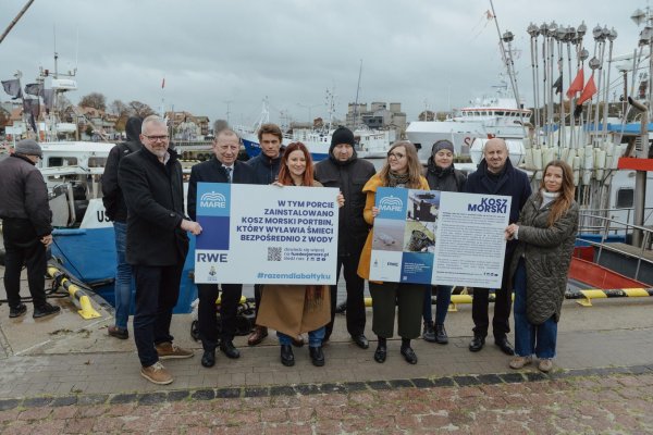 RWE wraz Fundacją MARE wyłowią plastikowe odpady w Porcie Ustka