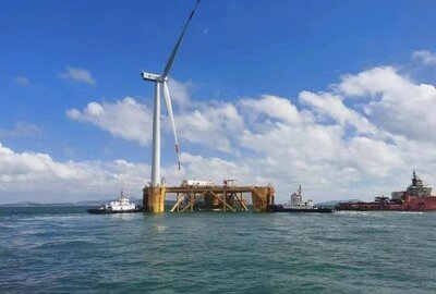 Ukończono pierwszy na świecie projekt pływającej elektrowni wiatrowej na pełnym morzu p...