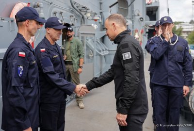 Wizyta prezydenta Andrzeja Dudy w Porcie Wojennym Gdynia