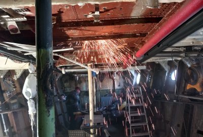 Prace modernizacyjne na pokładzie ORP Błyskawica Wcześniejsze zakończenie sezonu na ORP Błyskawica