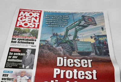 Rolnicy protestowali w Hamburgu, blokując m.in. dojazd do portu