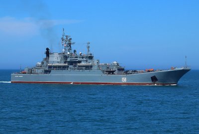 Ukraińcy zatopili kolejny rosyjski duży okręt desantowy na Morzu Czarnym...
