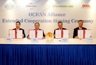 Kontenerowy sojusz żeglugowy Ocean Alliance ogłasza przedłużenie umowy o...