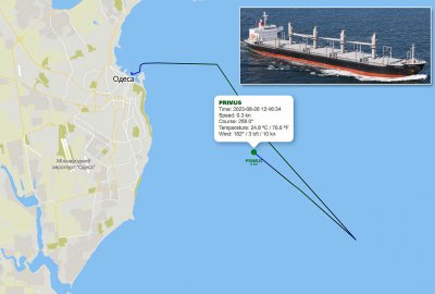 Drugi statek, który wypłynął z Odessy ukraińskim korytarzem humanitarnym...