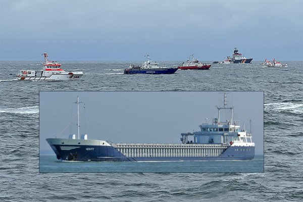 Zakończono akcję poszukiwawczo-ratowniczą w rejonie kolizji statków Verity i Polesie...