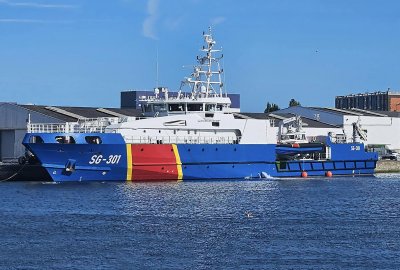 OPV TBN SG-301 Nowy okręt patrolowy Straży Granicznej w drodze z Francji do Polski już blisko - wciąż ...