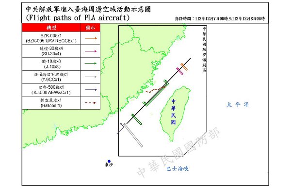 Resort obrony Tajwanu: chińskie myśliwce naruszyły nocą linię mediany Cieśniny Tajwańsk...