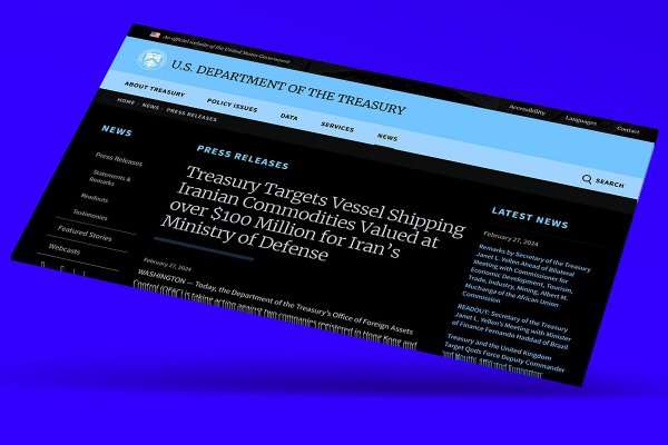 USA nałożyły sankcje na tankowiec powiązany z ministerstwem obrony Iranu