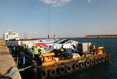 Do Strefy Gazy wyruszył drugi transport pomoc humanitarnej transportowanej morzem