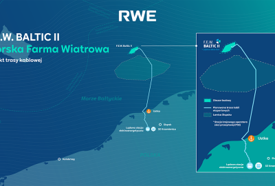 RWE uzyskała dwa pozwolenia na budowę morskiej farmy wiatrowej Baltic II...