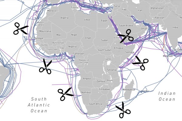Afryka odcięta od internetu; przyczyną przecięte kable podmorskie