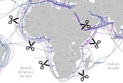 Afryka odcięta od internetu; przyczyną przecięte kable podmorskie