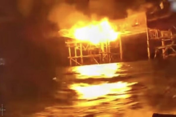 Ukraińska marynarka wojenna zaatakowała platformy wiertnicze u wybrzeży Krymu