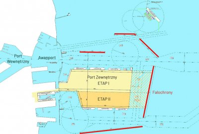 Falochrony osłonowe portu zewnętrznego w Gdyni - otwarcie ofert na budow...