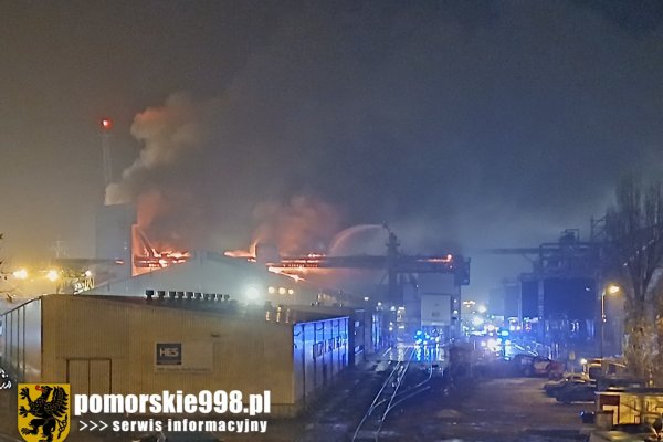 Pożar na terenie gdyńskiego portu [AKTUALIZACJA]