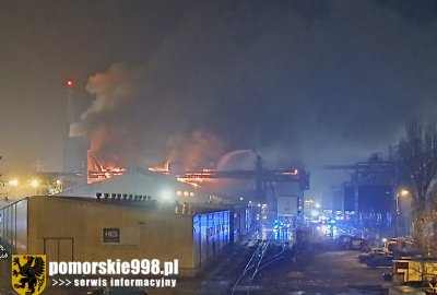 Pożar na terenie gdyńskiego portu [AKTUALIZACJA]