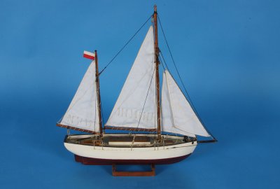 Jacht Zjawa II - model. Źródło: NMM Polskie żeglarstwo świętuje 100 lat! Narodowe Muzeum Morskie w Gdańsku zaprezentuje naj...
