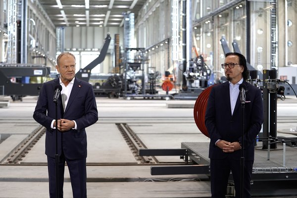 Premier Donald Tusk z wizytą w Baltic Towers